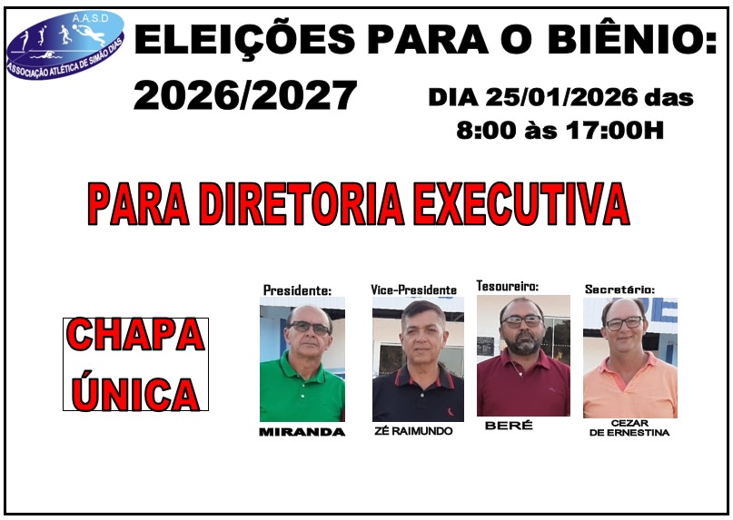 RESULTADO FINAL DAS ELEIÇÕES DA ASSOCIAÇÃO ATLÉTICA